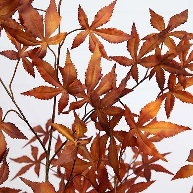 nearly natural 6-ft. Autumn Artificial Japanese Maple Tree Floor Decor