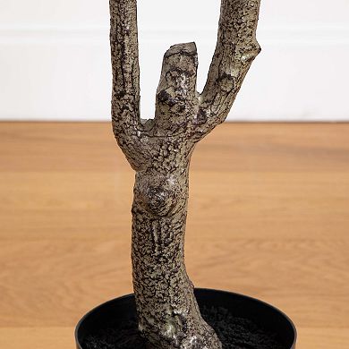 nearly natural 6-ft. Autumn Artificial Oak Tree Floor Decor