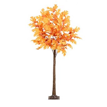 nearly natural 6-ft. LED Autumn Artificial Maple Tree Floor Decor