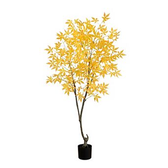 nearly natural 5 ft. Autumn Maple Artificial Fall Tree