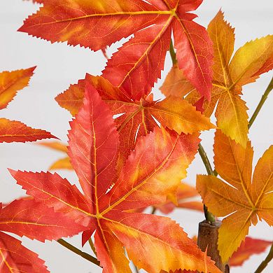 nearly natural 3-ft. Autumn Artificial Deluxe Maple Tree Floor Decor