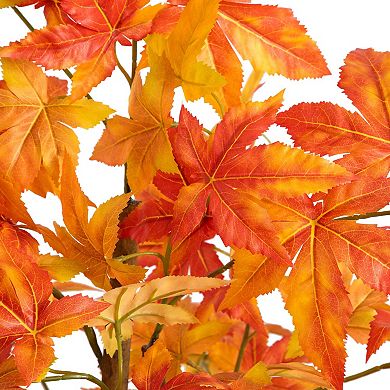 nearly natural 6-ft. Autumn Artificial Deluxe Maple Tree Floor Decor