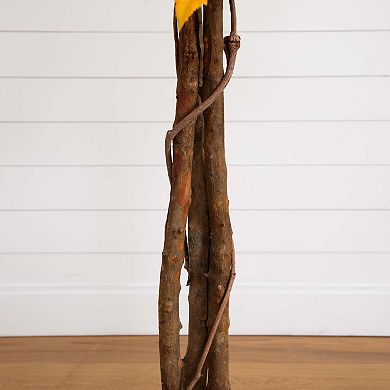 nearly natural 6-ft. Autumn Artificial Deluxe Maple Tree Floor Decor