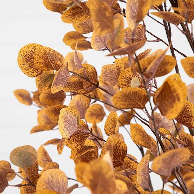 nearly natural 8 ft. Artificial Autumn Fall Eucalyptus Tree