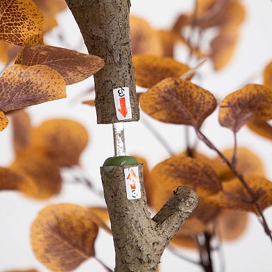 nearly natural 9 ft. Artificial Autumn Fall Eucalyptus Tree