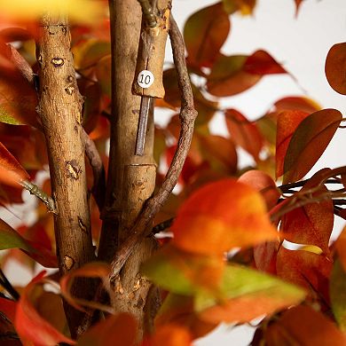 nearly natural 10 ft. Autumn Fichus Artificial Fall Tree
