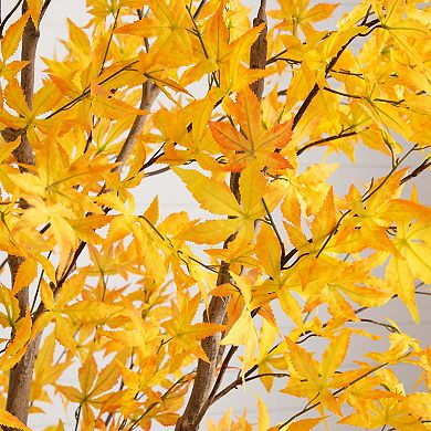 nearly natural 9 ft. Autumn Maple Artificial Fall Tree