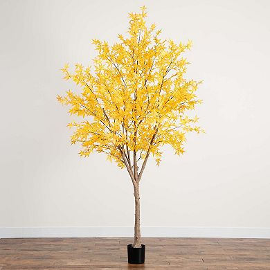 nearly natural 9 ft. Autumn Maple Artificial Fall Tree