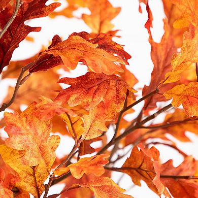 nearly natural 7 ft. Autumn Oak Artificial Fall Tree