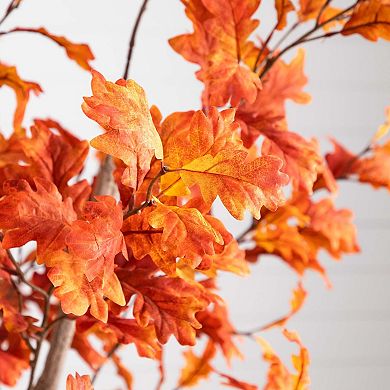 nearly natural 8 ft. Autumn Oak Artificial Fall Tree