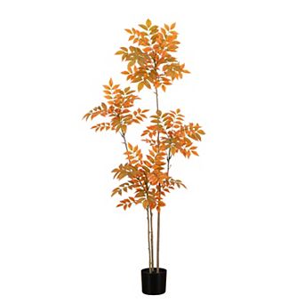 nearly natural 5-ft. Autumn Minimalist Sumac Artificial Tree
