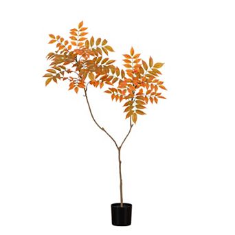 nearly natural 4-ft. Autumn Minimalist Sumac Artificial Tree