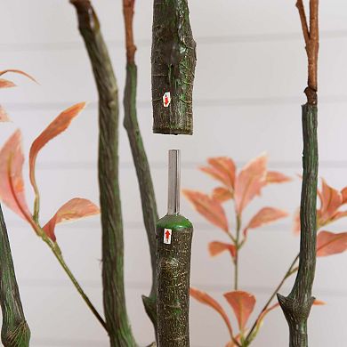 nearly natural 6-ft. Autumn Artificial Pieris Tree Floor Decor