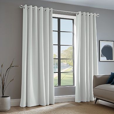 EFF Performance Linen Hotel Blackout Grommet 1-Panel Window Curtain
