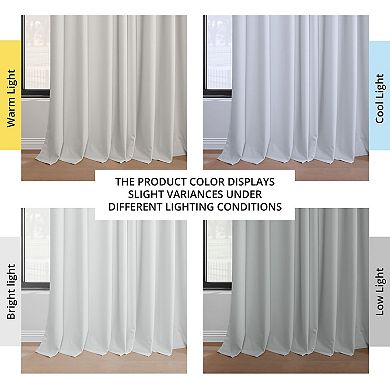 EFF Performance Linen Hotel Blackout Grommet 1-Panel Window Curtain