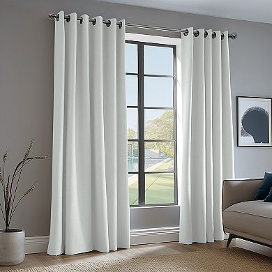 EFF Performance Linen Hotel Blackout Grommet 1-Panel Window Curtain