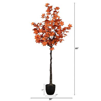 nearly natural 5-ft. Autumn Rustic Maple Artificial Tree