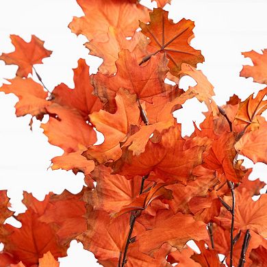 nearly natural 4-ft. Autumn Artificial Rustic Maple Tree Floor Decor