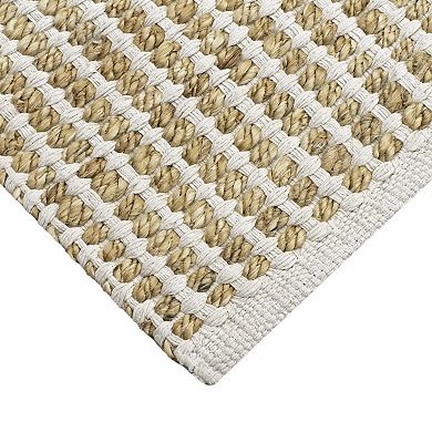 Miryana Cotton and Jute Handloom Area Rug or Throw Rug