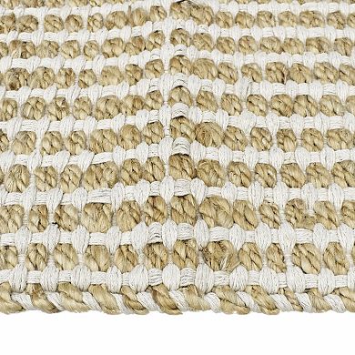 Miryana Cotton and Jute Handloom Area Rug or Throw Rug