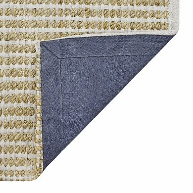 Miryana Cotton and Jute Handloom Area Rug or Throw Rug