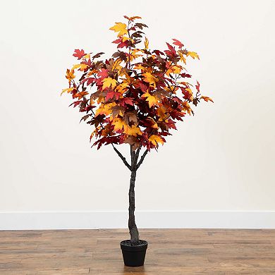 nearly natural 5-ft. Autumn Smoky Maple Artificial Tree