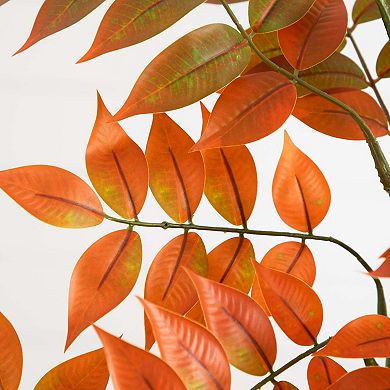 nearly natural 4 ft. Autumn Sumac Artificial Fall Tree