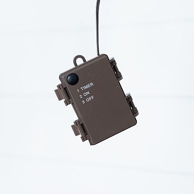 nearly natural 23-in. Pre-Lit 36 LED Artificial Eucalyptus Branch Stems Trio