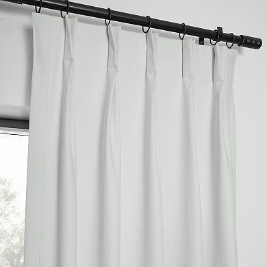 EFF Performance Linen Hotel Blackout Pleated 1-Panel Window Curtain