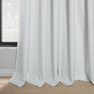 EFF Performance Linen Hotel Blackout Pleated 1-Panel Window Curtain
