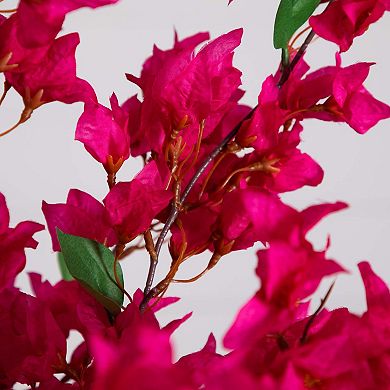 nearly natural 31 in. Artificial Bougainvillea Arrangement in Vase