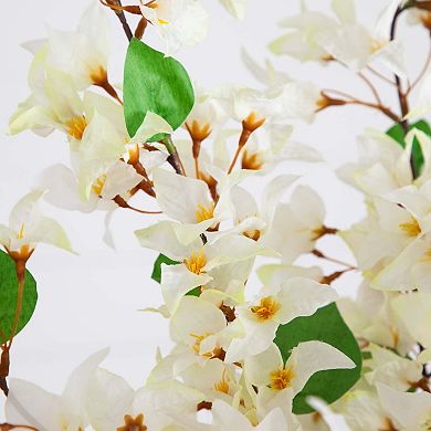 nearly natural 31 in. Artificial Bougainvillea Arrangement in Vase