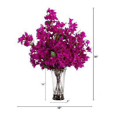 nearly natural 30-in. Artificial Bougainvillea Arrangement