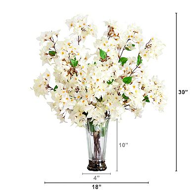 nearly natural 30-in. Artificial Bougainvillea Arrangement