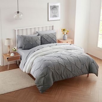 Sweet Home Collection Loralie Ombre Pintuck Comforter Set