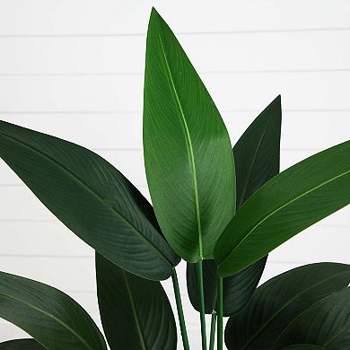 nearly natural 43in. Artificial Sky Bird Tree in White Decorative Planter Floor Decor