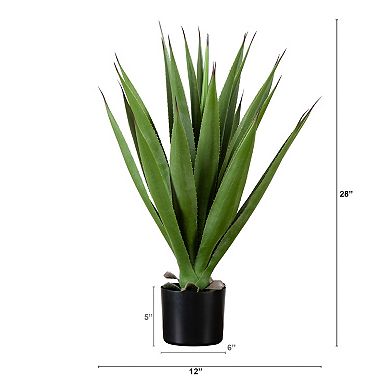 nearly natural 28-in. Artificial Agave Plant