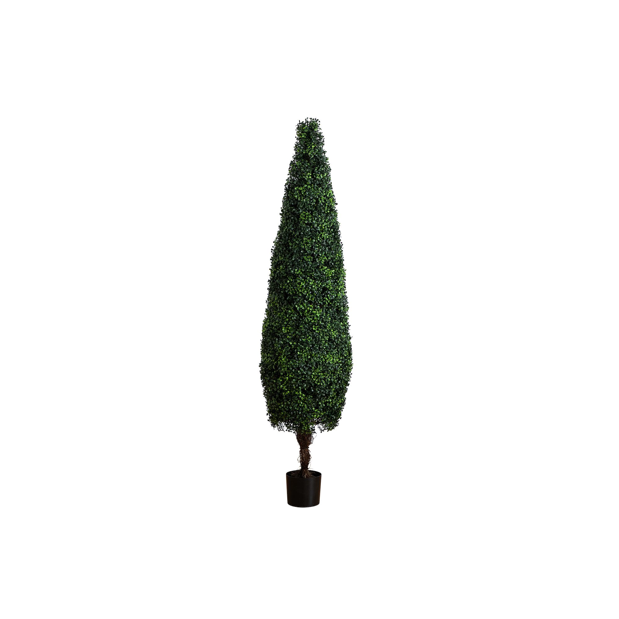 Nearly Natural 6ft. UV Resistant Artificial Boxwood Topiary Cone Tree, Gree