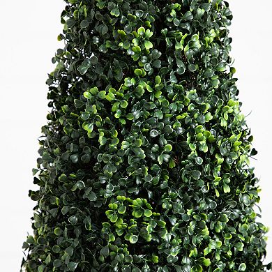 Nearly Natural 6ft. UV Resistant Artificial Boxwood Topiary Cone Tree