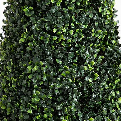 Nearly Natural 7ft. UV Resistant Artificial Boxwood Topiary Cone Tree