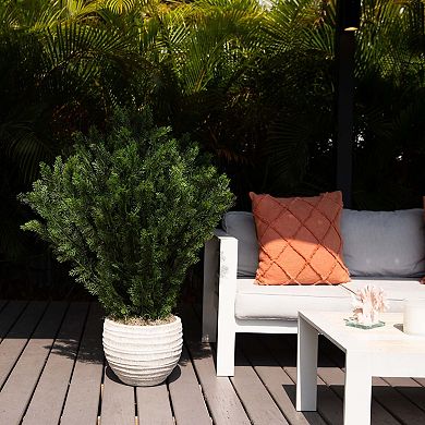 nearly natural 4-ft. UV Resistant Artificial Cedar Bush (Indoor/Outdoor)