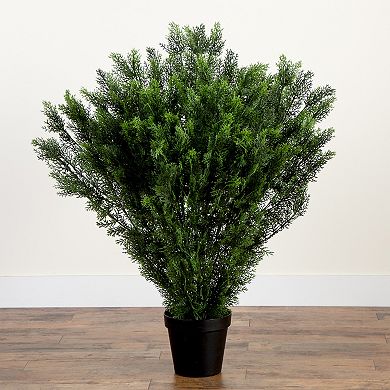 nearly natural 4-ft. UV Resistant Artificial Cedar Bush (Indoor/Outdoor)
