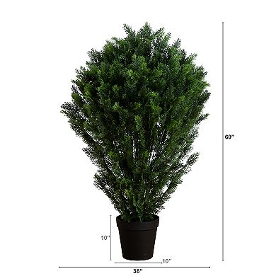 nearly natural 5-ft. UV Resistant Artificial Cedar Bush (Indoor/Outdoor)