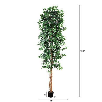nearly natural 10 ft. Artificial Fichus Tree