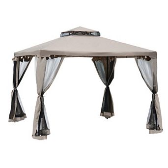 Outsunny 9.6ft x 9.6' Patio Gazebo, Outdoor Canopy Shelter