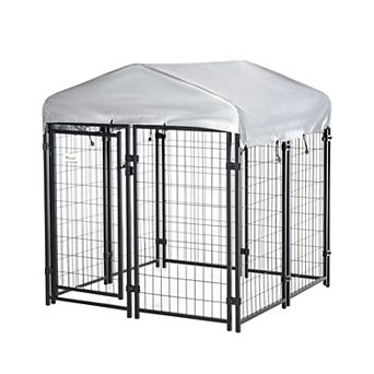 Medium Outdoor Dog Kennel Run House Crate Cage Anti-uv Roof Patio Pet Shelter