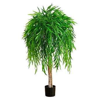 nearly natural 4 ft. Artificial Willow Tree