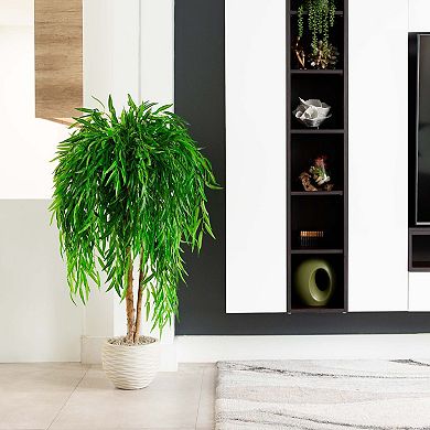 nearly natural 4 ft. Artificial Willow Tree