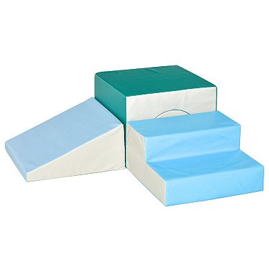 Soozier 4 Piece Climb And Crawl Activity Play Set Soft Secure Foam Playset