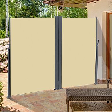 Outdoor/indoor Retracting Privacy Divider W/ Auto Pull-back Function